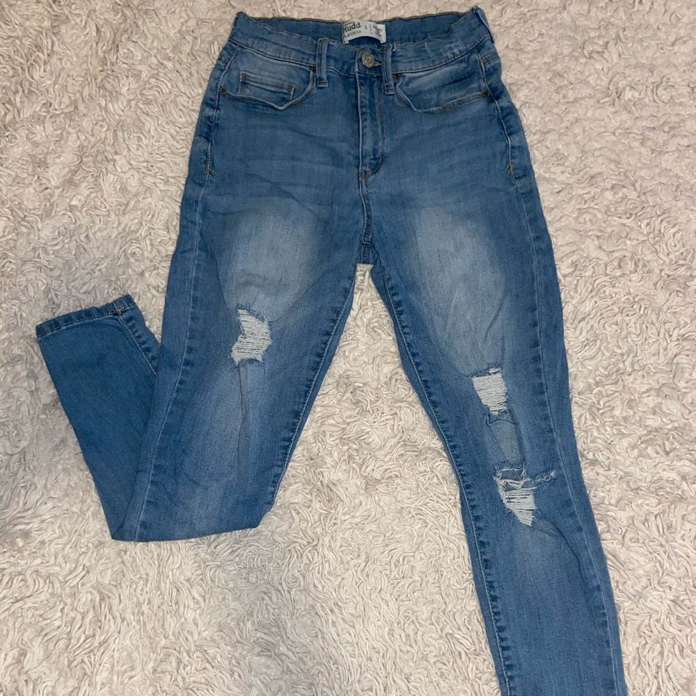 Ripped Blue Jeans